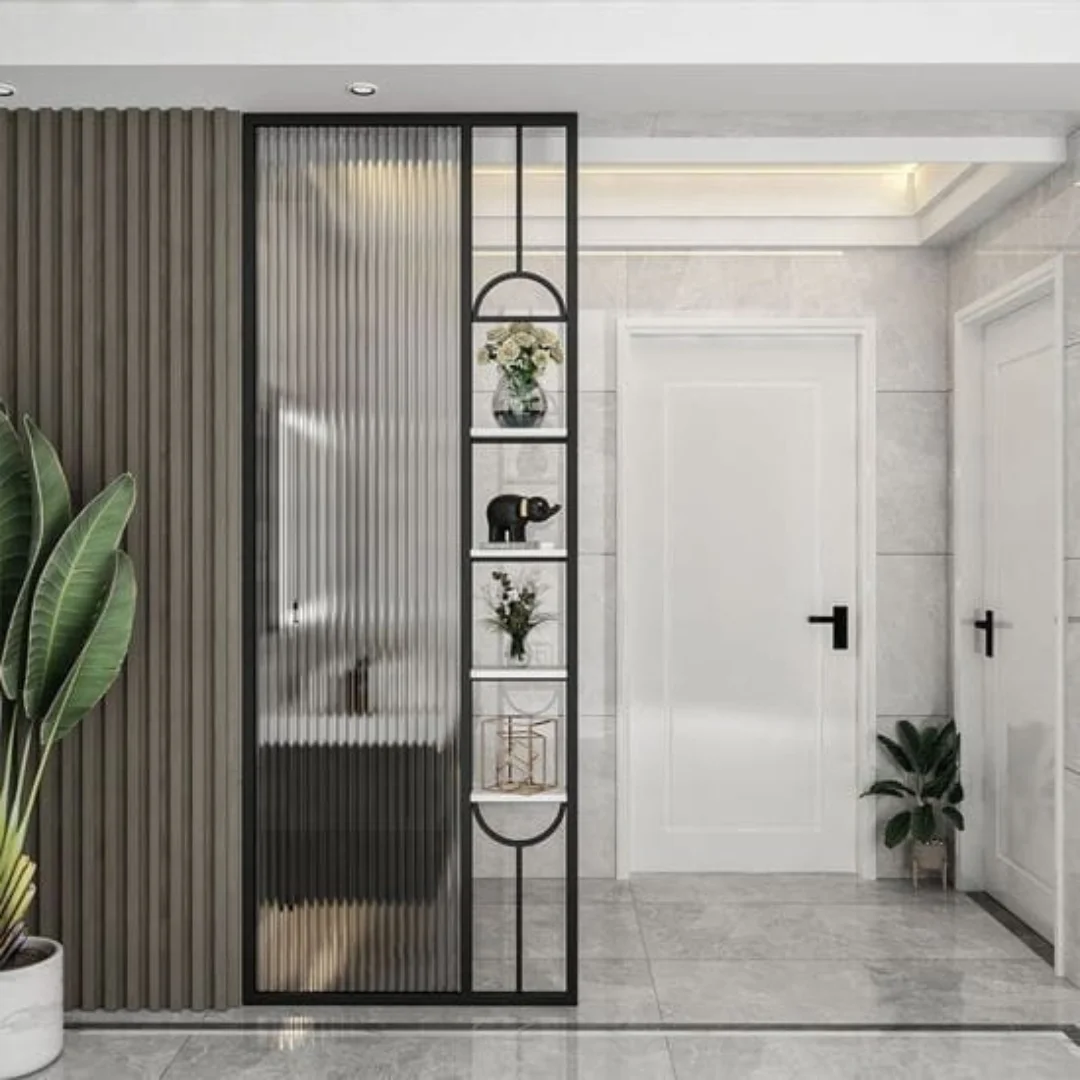 Luxury Frosted Glass D'LUJO Mirror Divider